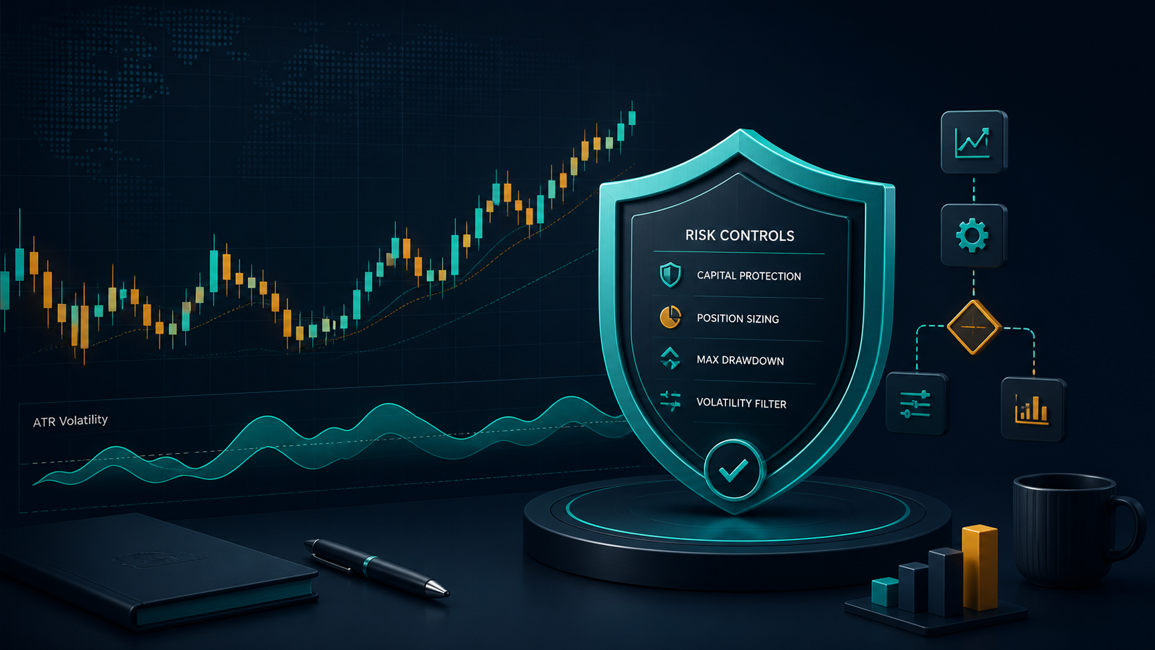 MT5 Expert Advisors with trend, range and risk-control dashboard