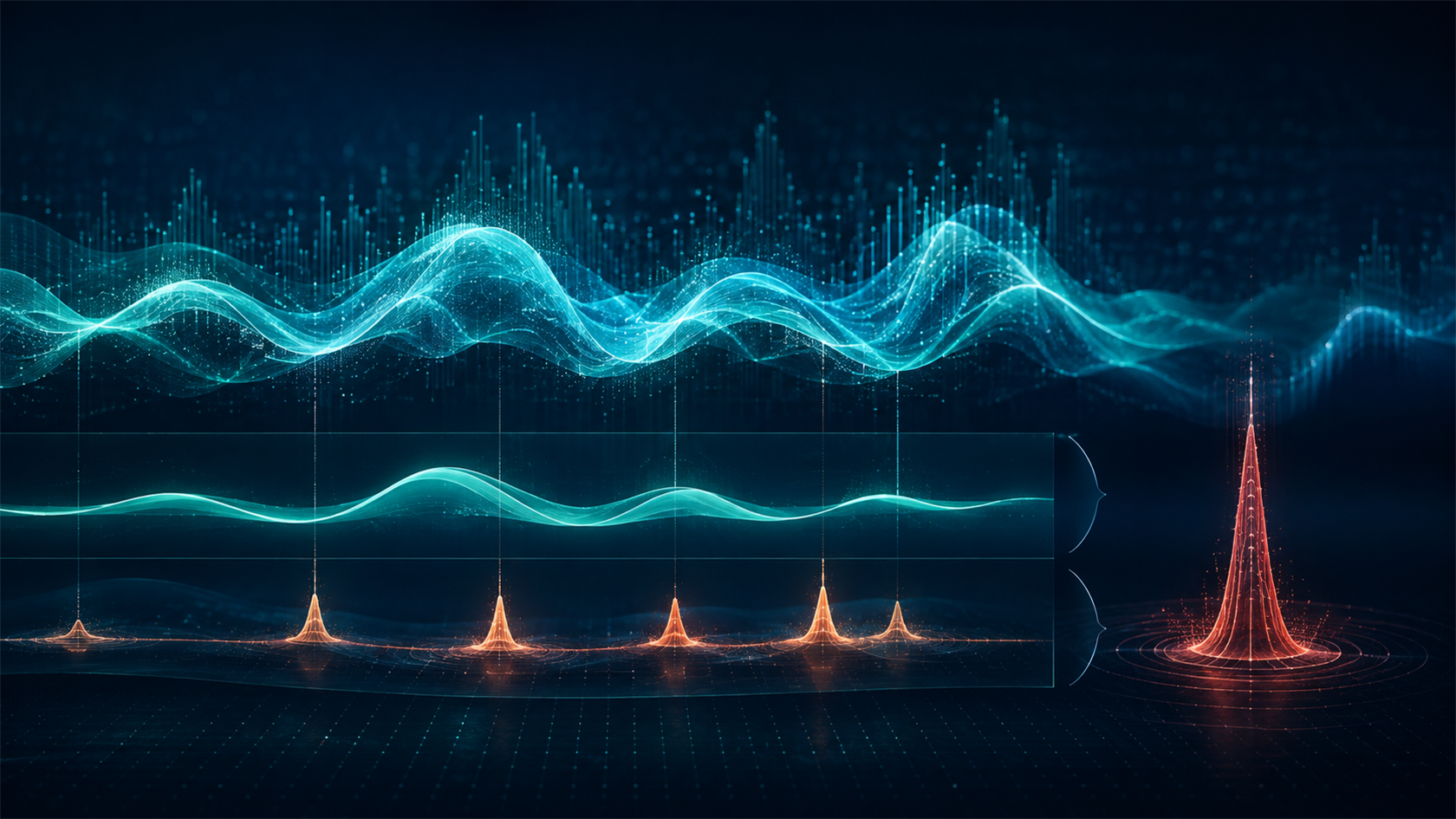 Continuous variation separated from jump and tail impulses