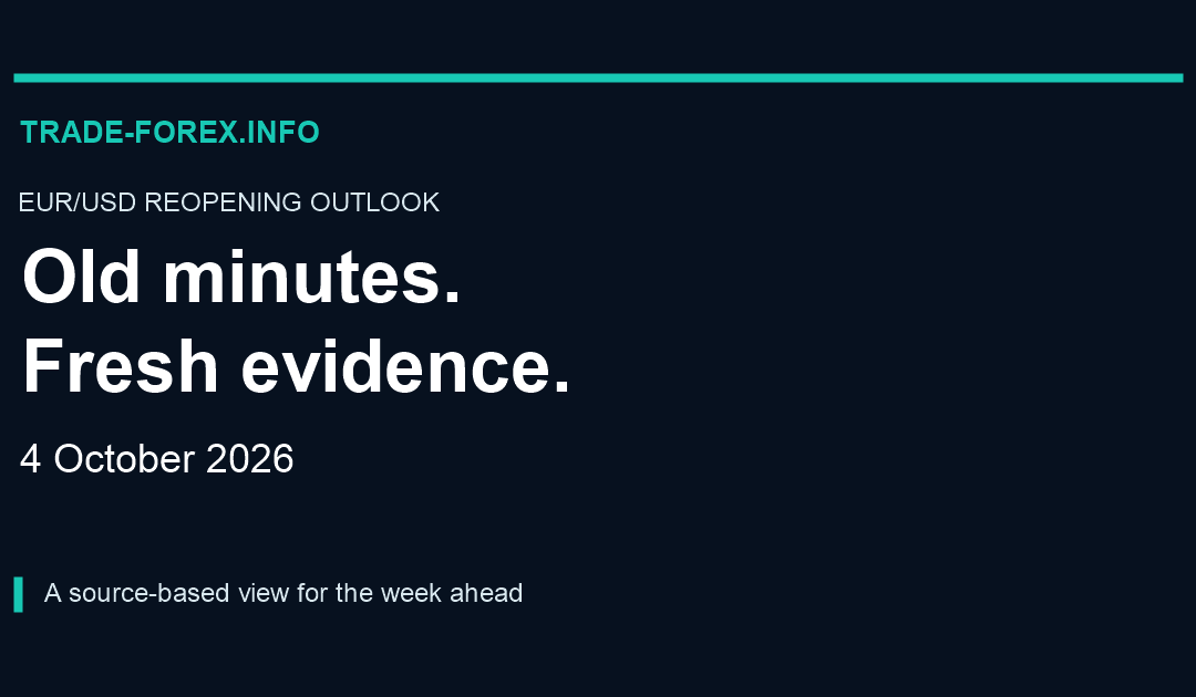 Trade-Forex.info EUR/USD reopening outlook, 4 October 2026. Old minutes. Fresh evidence.