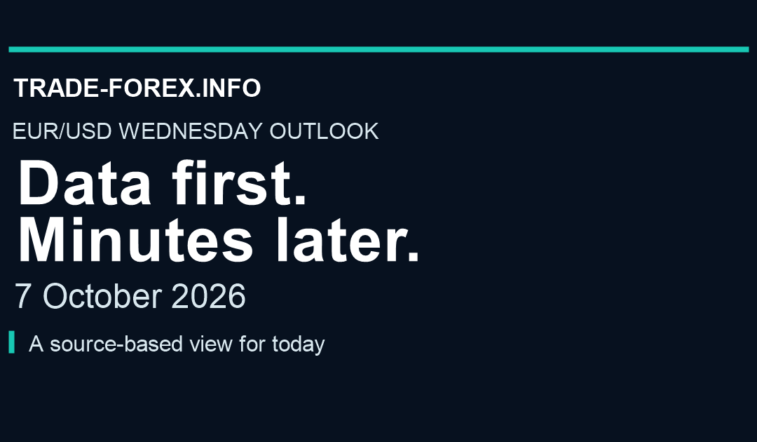 Trade-Forex.info EUR/USD Wednesday outlook, 7 October 2026. Data first. Minutes later.