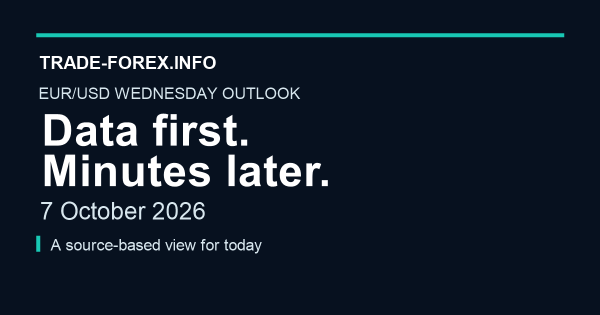 Trade-Forex.info EUR/USD Wednesday outlook, 7 October 2026. Data first. Minutes later.
