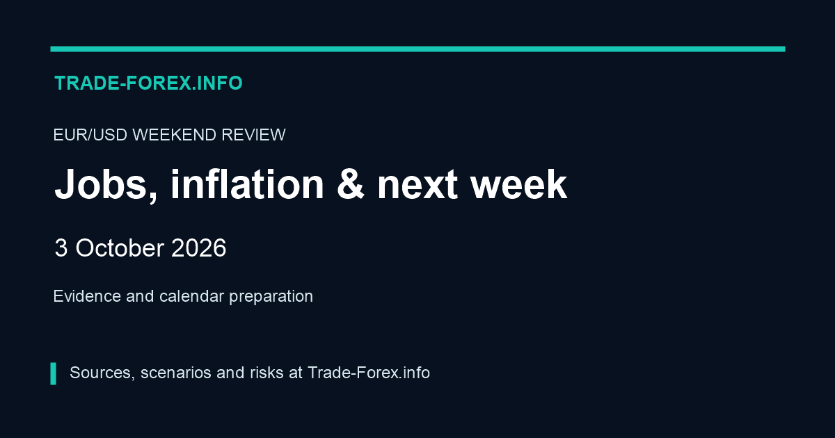 Trade-Forex.info EUR/USD weekend review: jobs, inflation and next week. 3 October 2026.
